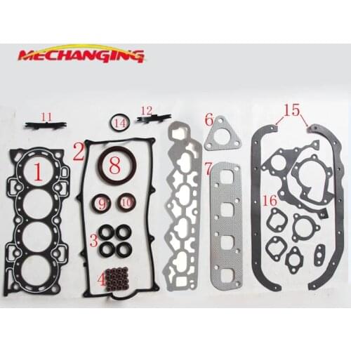 FOR DAIHATSU FEROZA Soft CHARADE GRAN MOVE 1.5/1.6L HEE HDE HEEG Engine Parts Full Set Engines gasket 52206500