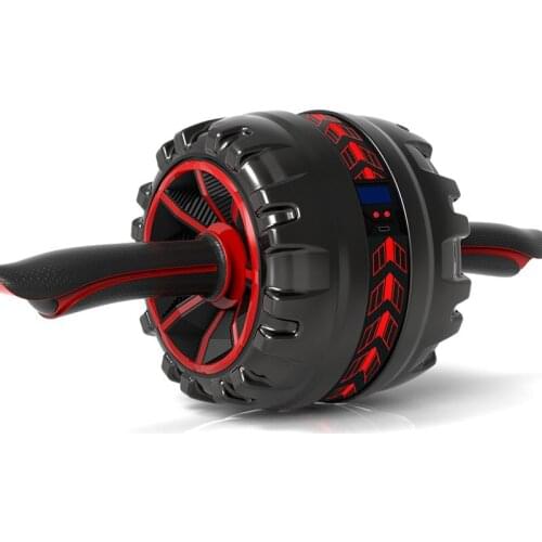 Electronic Counting Rebound Abdominal Wheel Home Fitness Device Unisex Thin Belly Abdomen Muscle Workout Exercise AB Roller