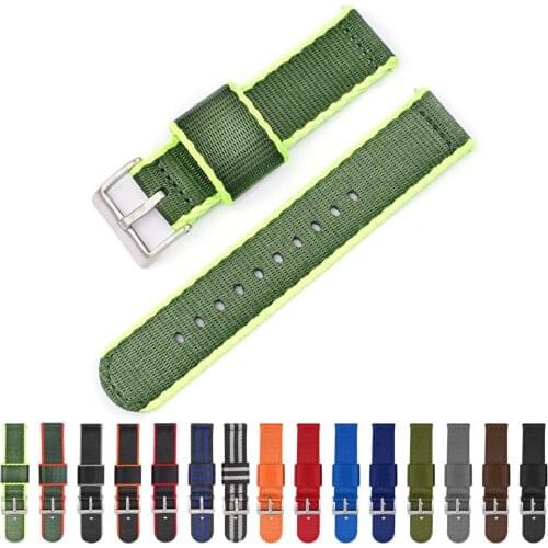 Canvas Nylon band For Samsung galaxy watch 4 Classic 46mm 42mm/Active 2 44mm 40mm Wristband For Galaxy Watch 3 45mm 41mm Strap