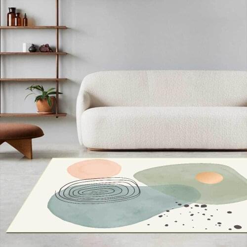 Modern Geometric Printed Carpet Bedroom Living Room Non-slip Bathroom Mat Door Mat Porch Floor Carpet Home Decoration Alfombra