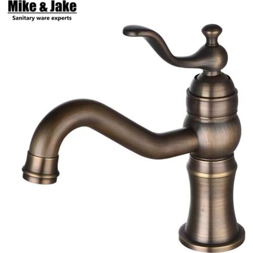 New bathroom Brass antique crane basin faucet cock basin sink tap brass tap torneira banheiro basin mixer water bronze faucet