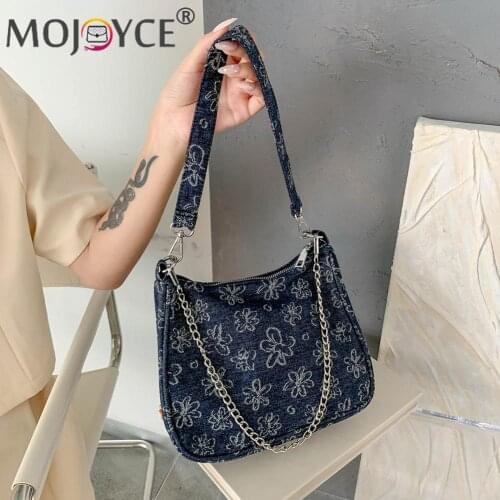 Fashion Women Shoulder Bag Multifunctional Chain Small Handbags Exquisite Women Casual Flowers Print Shopping Bag