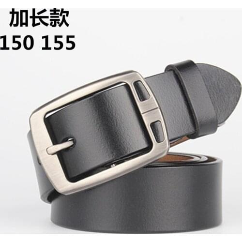 LGFD4161 160cm 165cm men genuine leather classic pin buckle design leather belts