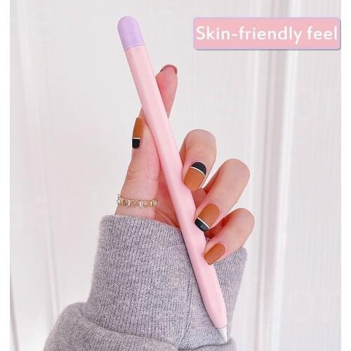 Soft Silicone Apple Pencil 2 Cases For iPad Tablet Touch Pen Stylus Protective Sleeve Cover Anti-lost For iPad Pencil Accessorie