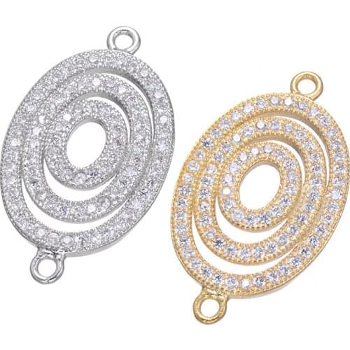 Eyes set zircon fittings Evil eye jewelry accessories Manufacturers selling diy copper jewelry clothing accessories