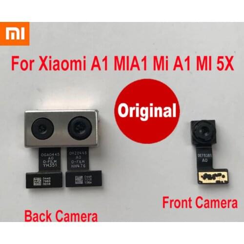 Original Best Xiaomi A1 MIA1 Mi A1 MI 5X Mi5X Back Big Main Rear Camera Module Front Small Facing Camera Phone Flex Cable Parts