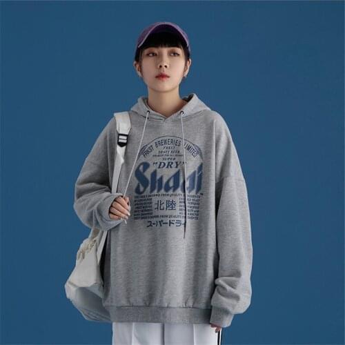 2020 Autumn Womens Clothes Hoodies Korean Version Harajuku Printed Long-sleeve Sweatshirt For Women Loose Leisure Hoodie Bts