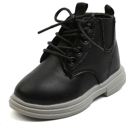 Autumn Baby Boys Girls Winter Shoes For Children Boots 2021 Kids Ankle Boot Non-Slip Fashion Toddler Boots 1 2 3 4 5 6 Years Old