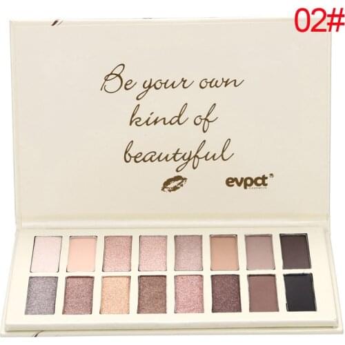 16-Colors Eye Shadow Palette Glitter Makeup Matte Shiney Long-lasting Eyeshadow Eyes focallure eyeshadow nude pigment waterproof