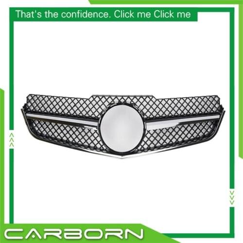For Mercedes-Benz E-class Coupe W207 2 Door SL C207 E260 E300 E350 2009-2013 with Emblem Front Mesh Grille