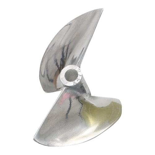 1PC 26CC Petrol Boat Propeller 2-blade Aluminum Paddle Aperture 6.35mm Diameter 70mm 78mm Metal Props Parts for RC Gasoline