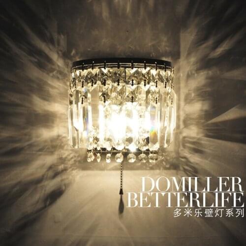 Modern Art High Grade Crystal E14 Wall Lamp For Home Bedroom Living Room Decoration Indoor LED Lighting European Luxury Style