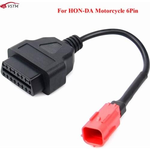 VSTM OBD Motorcycle Cable For Ho*nda 4 Pin/6 Pin Plug Cable Diagnostic Cable 4Pin/6Pin to OBD2 16 pin Adapter