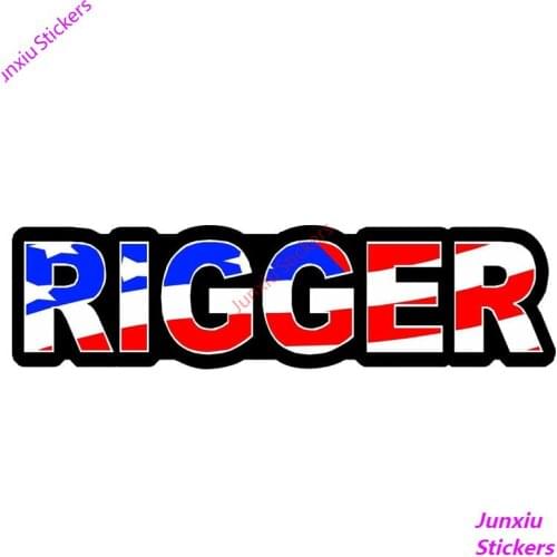 Funny Rigger USA Flag Sunscreen Car-Sticker and Decals Cover Scratches Decoration Bumper Bodywork Suv Car Accessories KK17*5cm