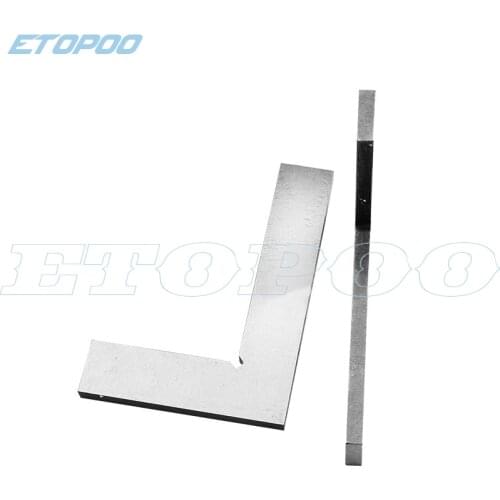 1pc stainless steel 100x70mm Bladed 90 Degree Angle Try Square Ruler Flat corners Protractor