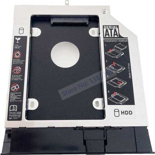 SATA 2nd Hard Drive HDD Module Caddy Adapter for Lenovo B50-40 B50-45 B50-70 B50-80 B51-35 B51-40 B51-45 With Bezel and Bracket