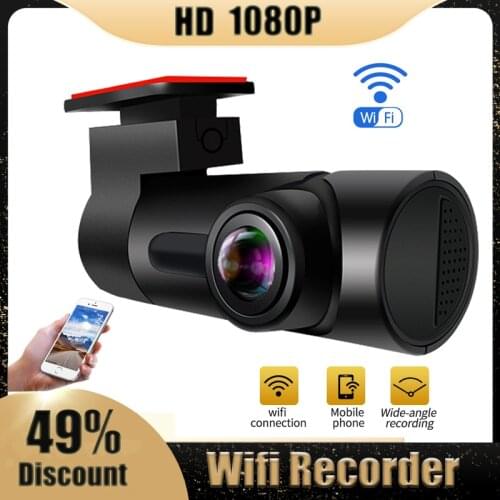 Car DVR Wifi Mini Hidden Camera Dashcam FHD 1080P Vehicle 170 Degree Wireless Mobile Phone Interconnection Auto Registrator