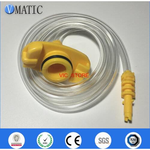 Free Shipping EFD Glue Dispensing Dispenser 55cc ml Pneumatic Syringe Barrel Valve Robot Adapter With Syringe Piston