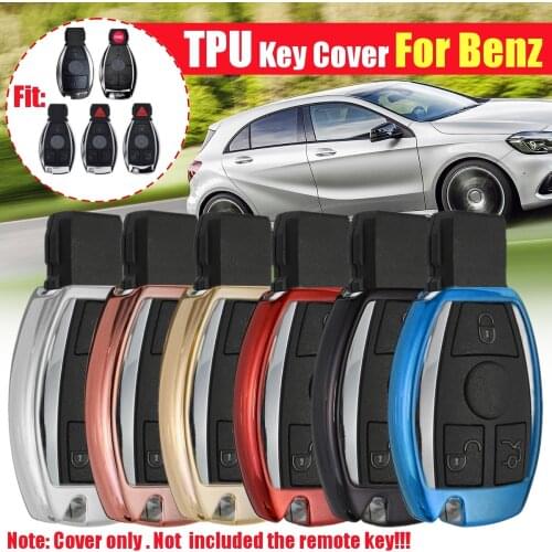 TPU Remote Key Cover Soft TPU Case Shell Car Key for Mercedes for Benz A B C Class C200 E G Class E260L GLK A45 AMG Accessories