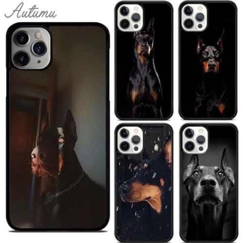 Doberman Pinscher Dog Phone Case for iPhone 11 12 Pro Max mini X XR XS SE 2020 5 6 7 8 Plus Samsung Galaxy S8 S9 S10 Cover shell