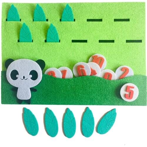 Kids Montessori Toys Materials Learning Toy DIY Weave Cloth Math Toy Digital Educational Toy for Children Preschool Teaching Aid