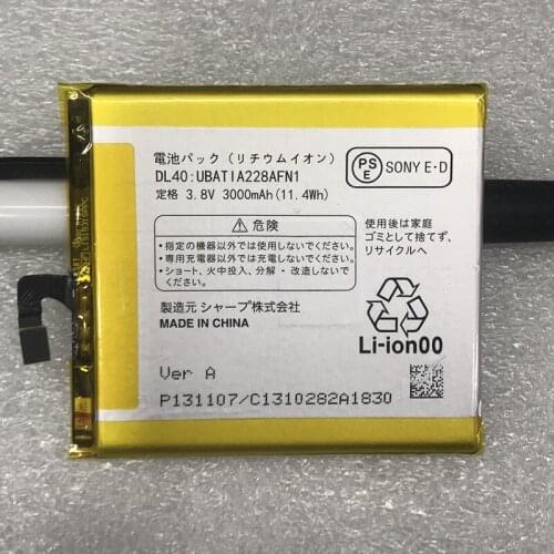 For DL40 UBATIA228AFN1 ubatia228afn1 Battery 3.8V 3000mAh 11.4Wh Batteries