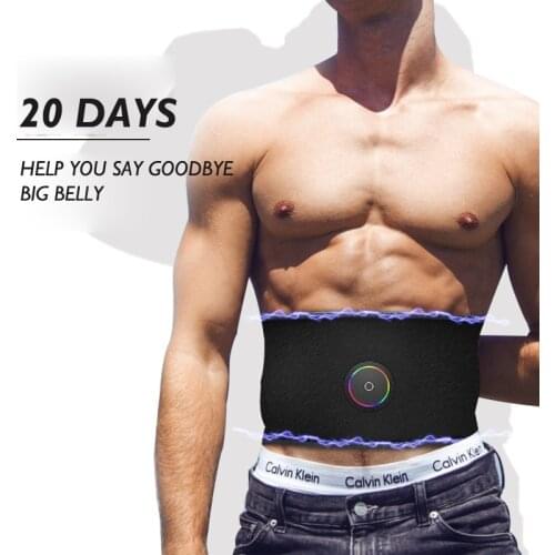 EMS Abdominal Electrical Fitness Trainer Belt LED Display Muscle Stimulator Massage Body building Massage Device Weight Loss