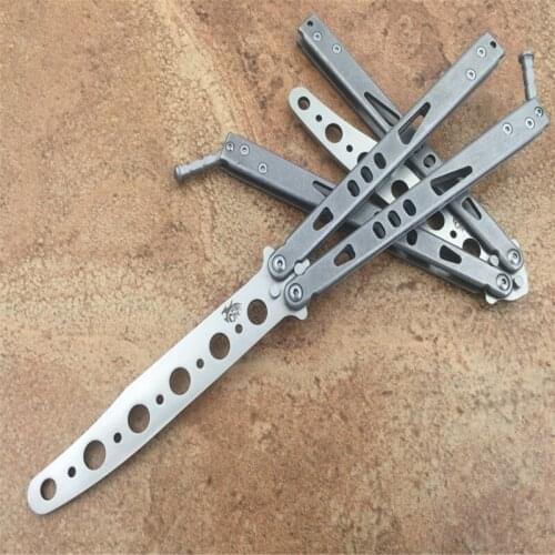 The exercise of theone beam particles stone wash steel handle 420C outdoor Camping kitchen knife self-defense EDC tool