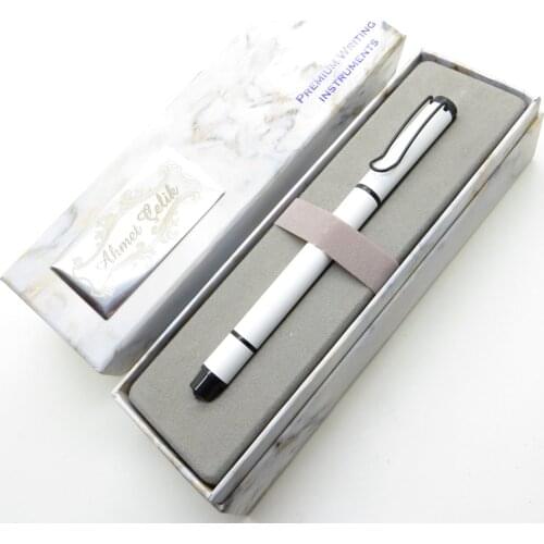 Wings Marble R222 Highlighter White Roller Pen | İsme Special Pen | Gift Pen