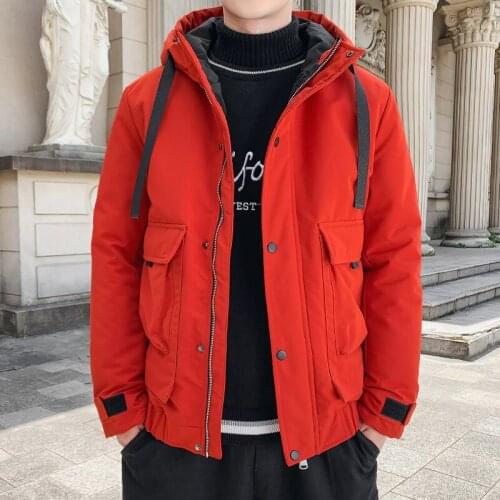 Mens Coats 2020 New WinterJackets Men Autumn Winter Warm Outwear Printed Jackets Windproof Hooded Jackets