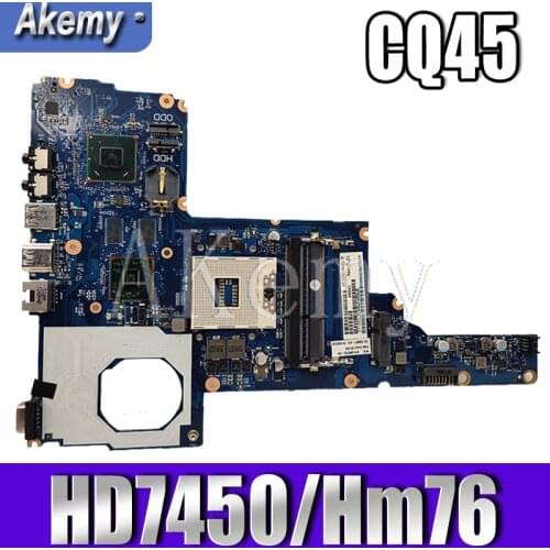 Akemy Laptop motherboard For HP 1000 CQ45 450 HD7450 HM75 Mainboard 685108-001 685108-501 6050A2493101 SLJ8F 216-0809024