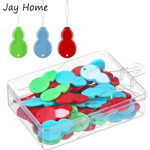 30/50Pcs Gourd Shaped Needle Threaders Embroidery Sewing Needles Insertion Tools Hand Sewing Machine Wire Loop Needle Threader