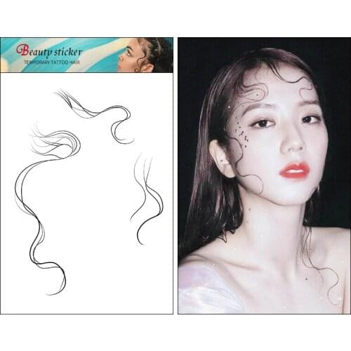 New Baby Hair Tattoo Salon DIY Hairstyling Hair Tattooing Template Hair Stickers Waterproof Lasting Makeup Tool for Women Girl