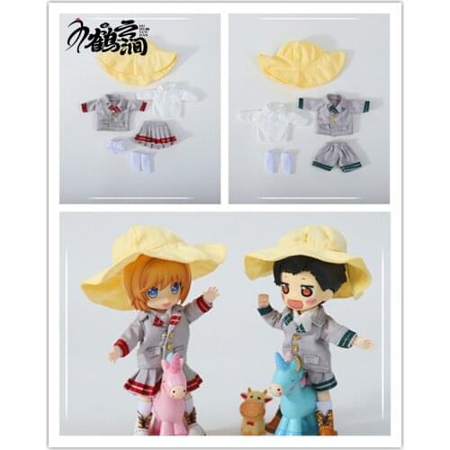 Ob11 baby clothes school uniform set 12 points BJD clothes beautiful knot pig GSC piccodo Molly baby clothes