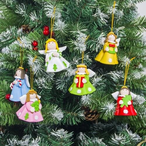 Lovely Angel Girl Pendant Creative New Year Home Decorations Christmas Tree Decor Hangings Toys