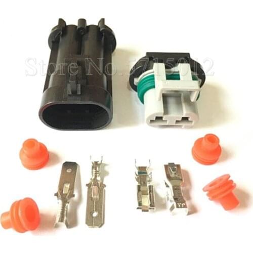 2 Hole 15363990 15363993 15344054 Automotive Fan Radiator Connector For BUICK Toyota Map Sensor Plug