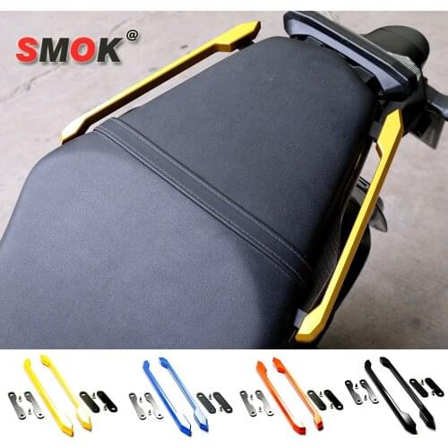 SMOK Motorcycle CNC Aluminum Alloy Rear Passenger Seat Hand Handle Grab Bar For Yamaha MT09 MT-09 MT 09 FZ-09 FZ 09 2014-2017