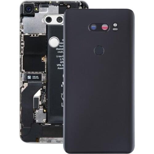 Battery Back Cover with Camera Lens & Fingerprint Sensor for LG V30+ / VS996 / LS998U / H933 / LS998U / H930(Black)