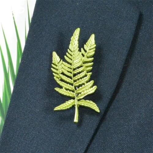 Green Color Plant Leaf Vintage Brooch For Women Girls Coat Pin Party Brooches Accessories