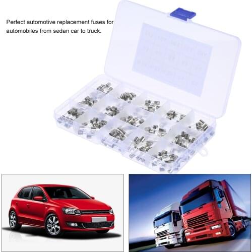 150PCS 5x20mm 15-value Fast Blow Fuses Glass Tube Fuse Assorted Kit Automotive Replacement Fuses Assorment Kit from 0.1A to 30A