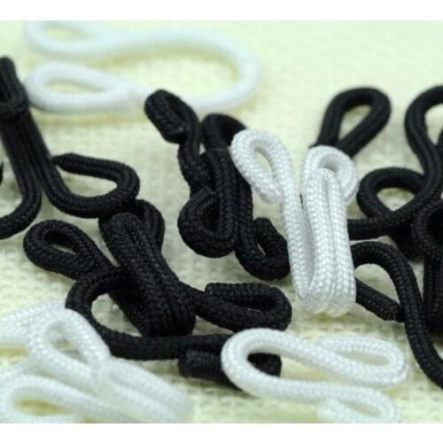 2017 Time-limited Scrapbook Buttons Diy Button Large Delicate Hidden Clasp Wire Black And White Collar Hook Eye Contact 50 Sets