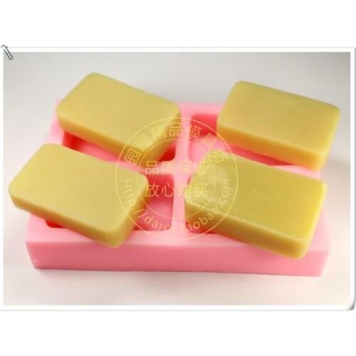 4 Cavity Mold Series Silicone Soap mold DIY Handmade Craft molds S250