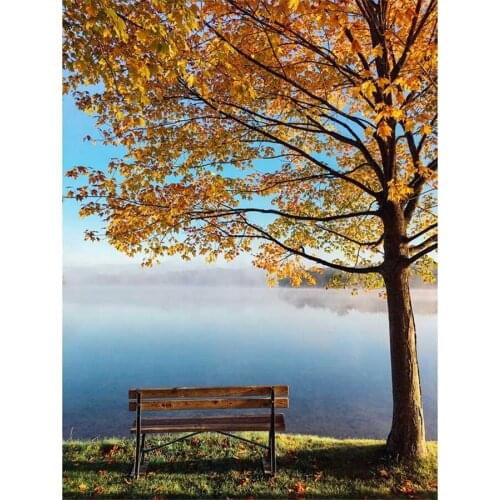 Yumeart Diamond Embroidery Autumn Tree Landscape Cross Stitch Picture Patterns Handicrafts Diamond Painting by Number Wall Decor