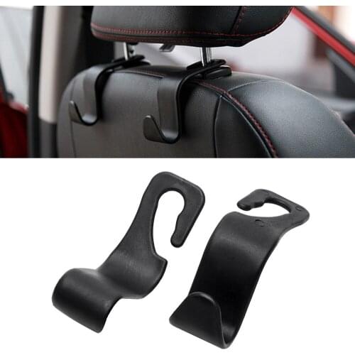 4pcs Car Fasteners Storage Clips Seat Back Hooks Headrest Mounting 20kg Capacity Off Road 4x4 Truck Auto Accessories Interior