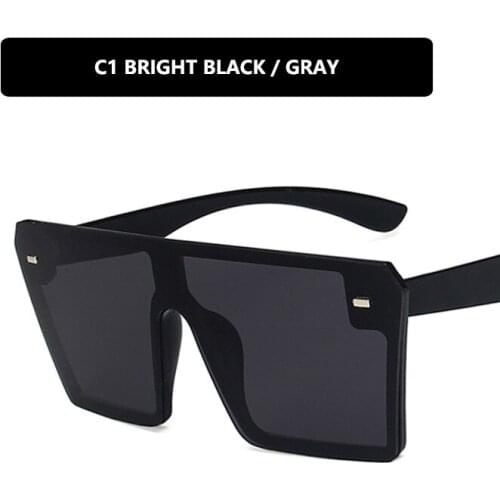 Oversized Brown Sun Glasses 2021 Women Retro Vintage Sunglasses Luxury Brand Rimless Eyewear Feminino Big Shades