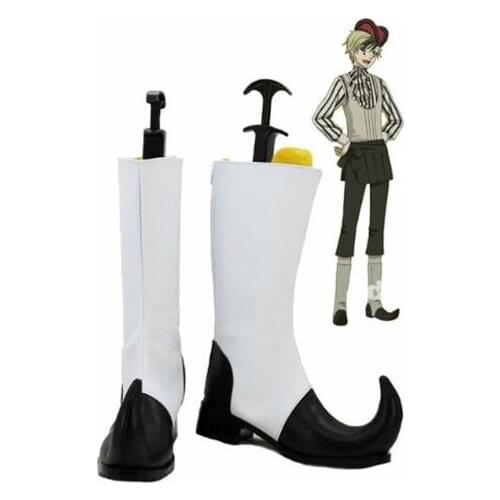 Black Butler Kuroshitsuji Circus Dagger Cosplay Boots shoes Costume Accessories Halloween Party Boots for Adult Men Shoes