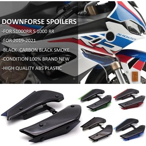 For BMW S1000RR S 1000 RR 2019-2021 Motorcycle Side Downforce Sport Spoilers Aerodynamic Fixed Winglet Fairing Wing Windshield