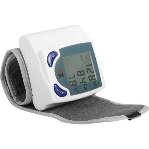 Flash Deal Home Universal Automatic Wrist Blood Pressure Monitor Digital Lcd Tonometer Blood Pressure Meter for old/adult