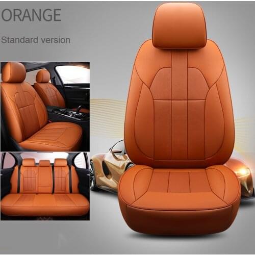 Custom cowhide Leather car seat cover for auto Peugeot 206 CC 307 CC 308 SW 407 3008 607 4008 307SW auto accessories car styling