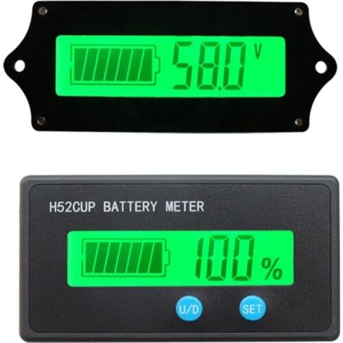 Battery Capacity Monitor Gauge Meter, 12V- 72V/108V/120V Lead Acid Battery Status Indicator Lithium Battery Capacity Tester